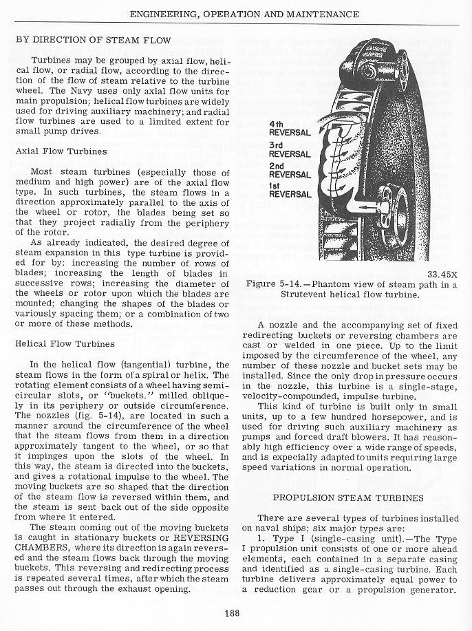 propulsion steam turbines